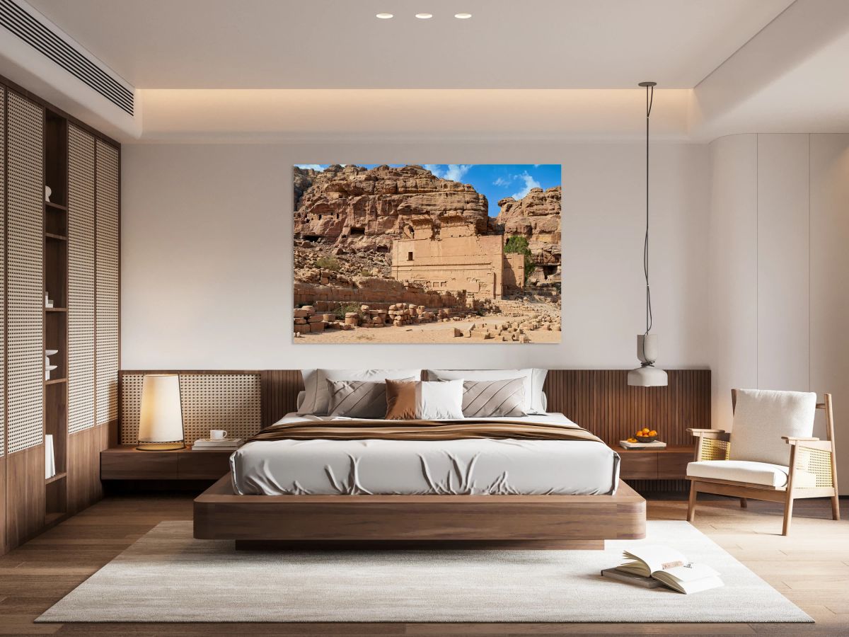 Hadrian Gate at Petra in Jordan shows ancient architecture and h