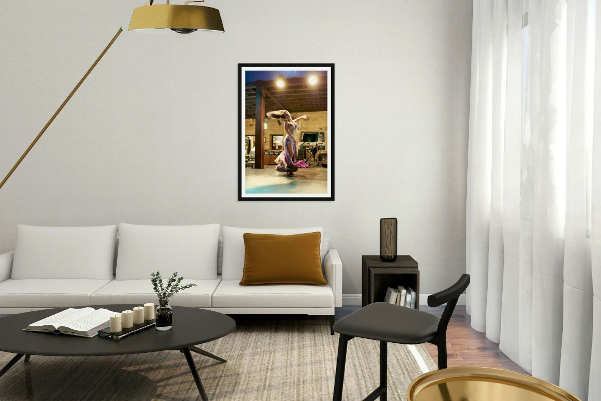 Belly dance performance in Jordan with musicians playing nearby