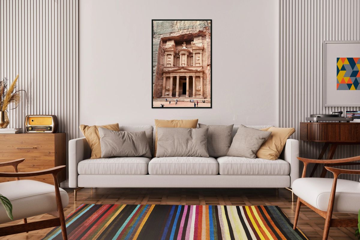 Discovering Al Khazneh in Petra Jordan during the day