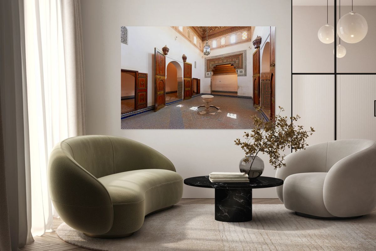 Explore Bahia Palace in Marrakesh Morocco on a sunny day