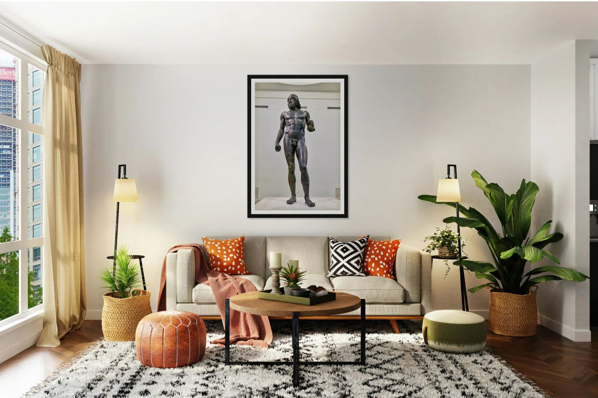 Riace bronzes at the national museum of magna grecia italy