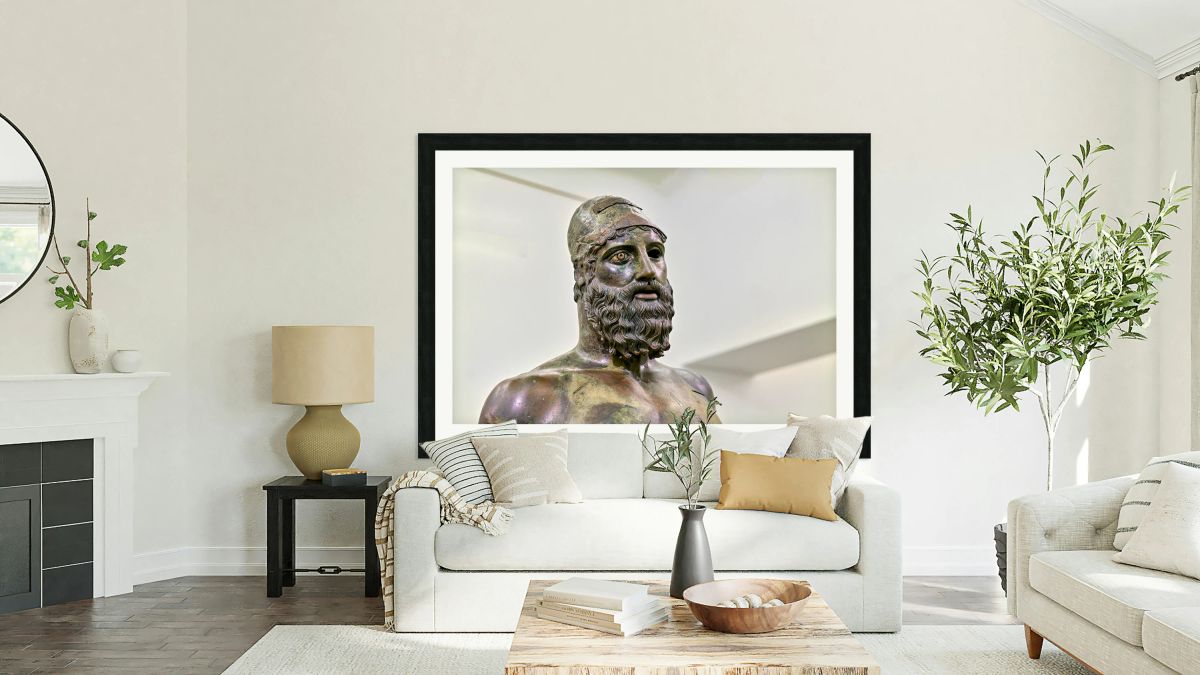 Exploring riace bronzes statue b at national museum in calabria