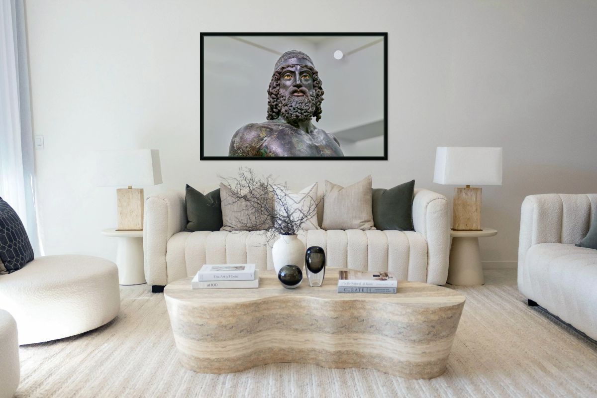 Riace Bronzes statue A at National Museum of Magna Grecia in Ita