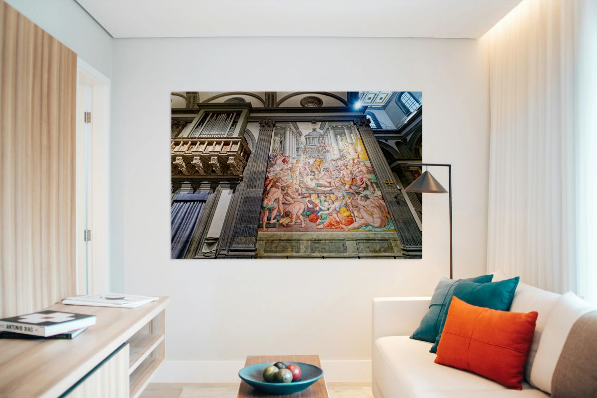 Martyrdom of St. Lawrence painting in Basilica of San Lorenzo Fl