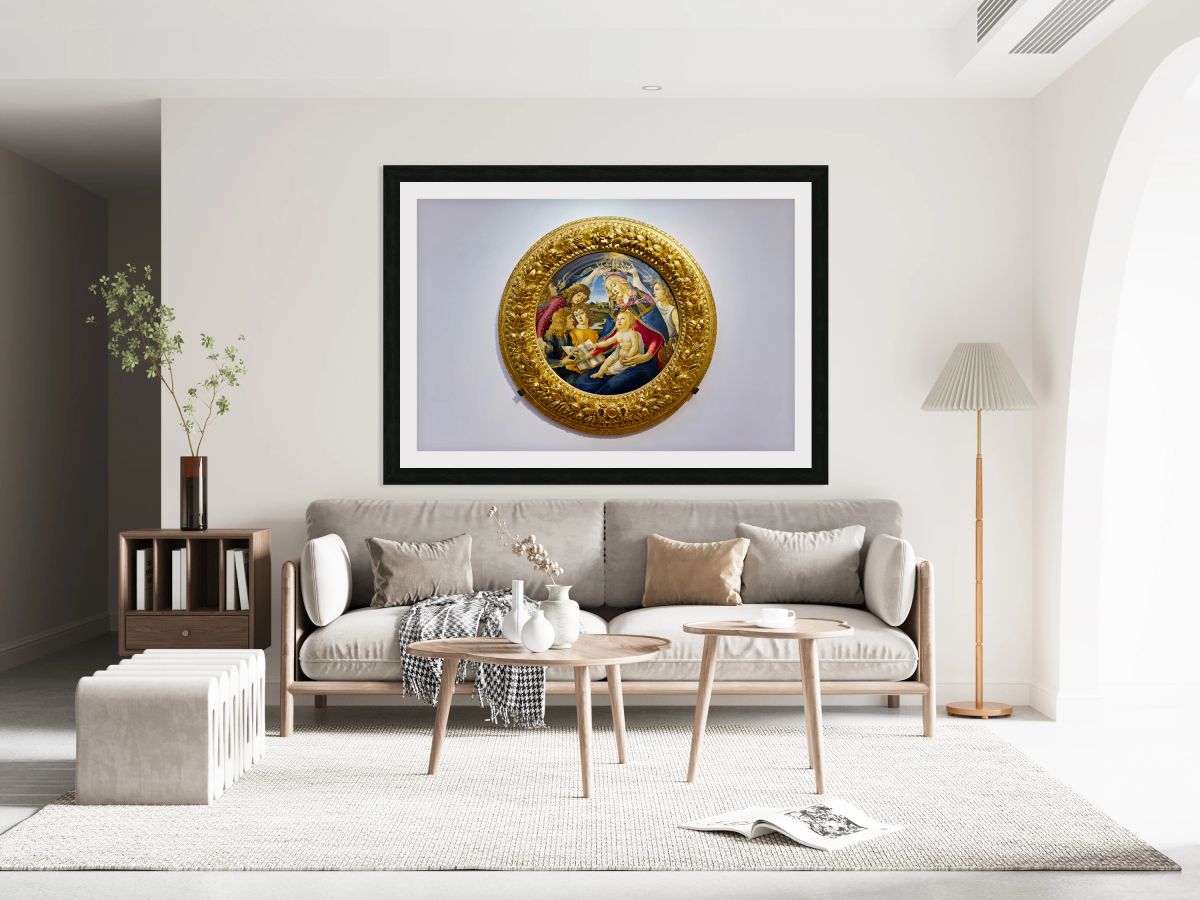 Botticellis madonna of the magnificat at uffizi florence