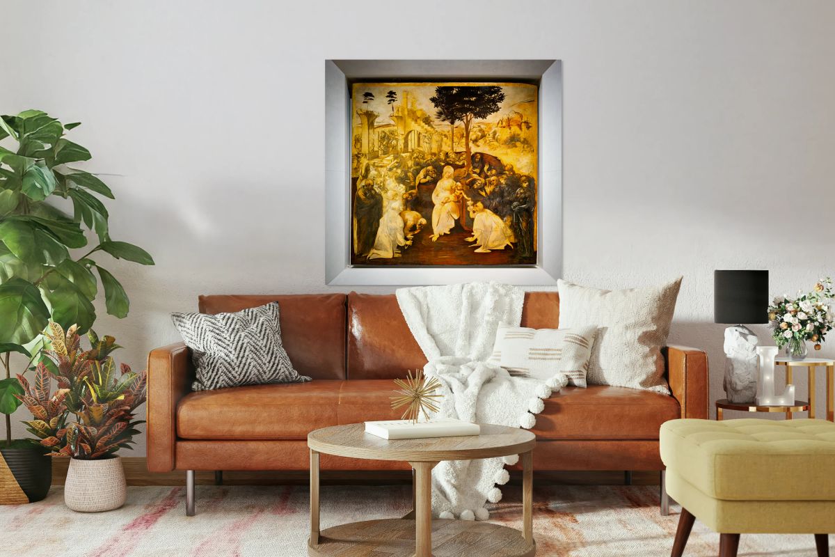 Adoration of the magi at uffizi gallery in florence tuscany ita