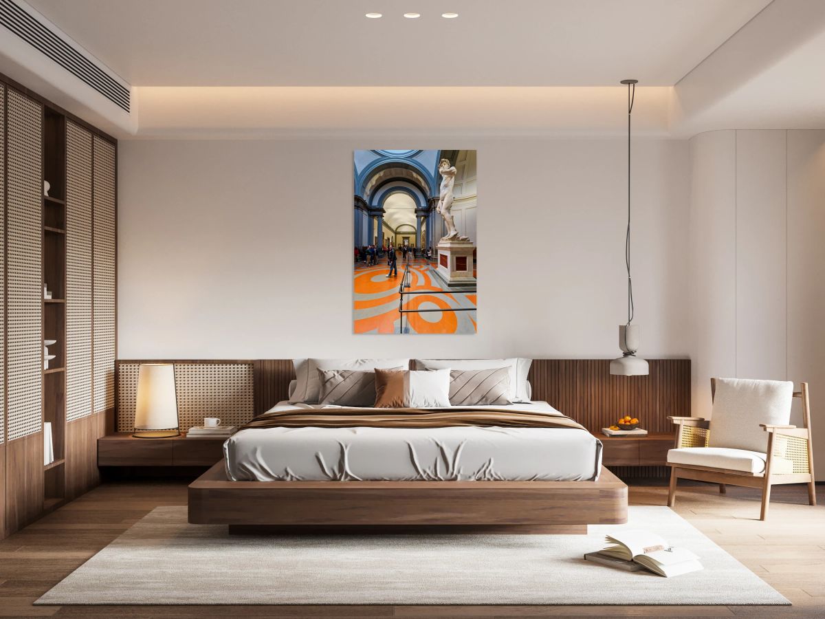 Michelangelos david in the gallery of the academy in florence