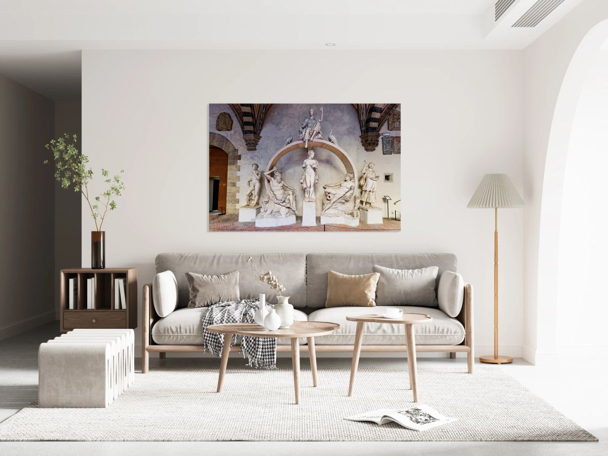 Sculptures at Museo Nazionale del Bargello in Florence