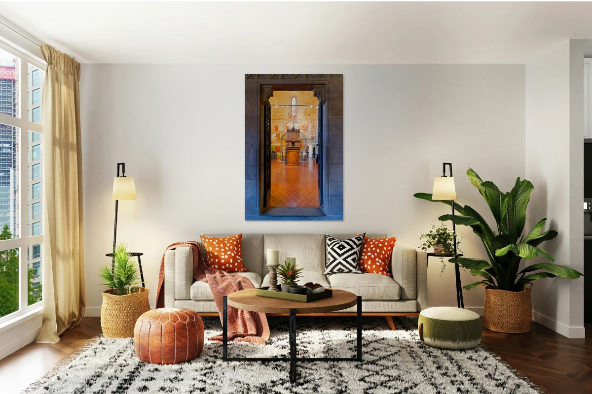 Inside the Museo Nazionale del Bargello in Florence Tuscany Ital