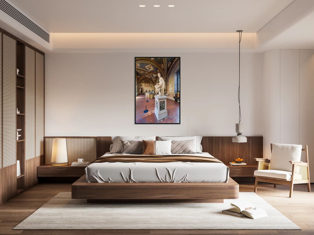 Marble sculpture in Museo Nazionale del Bargello in Florence Ita