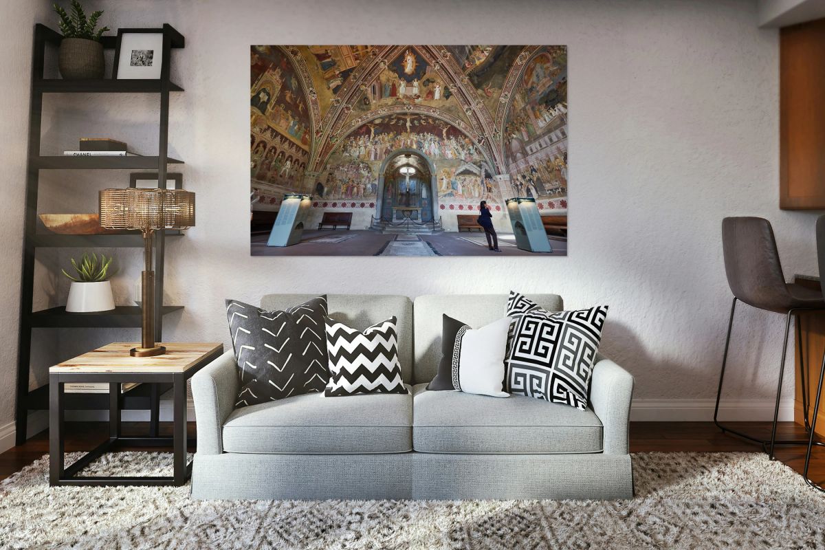 Santa Maria Novella Church in Florence reveals detailed frescoes