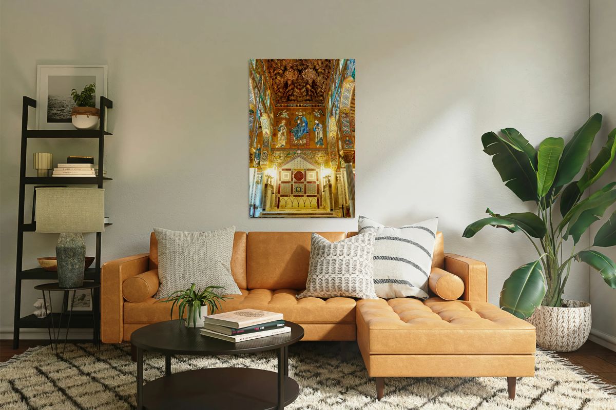 Cappella Palatina in Palermo shows historic art and architecture