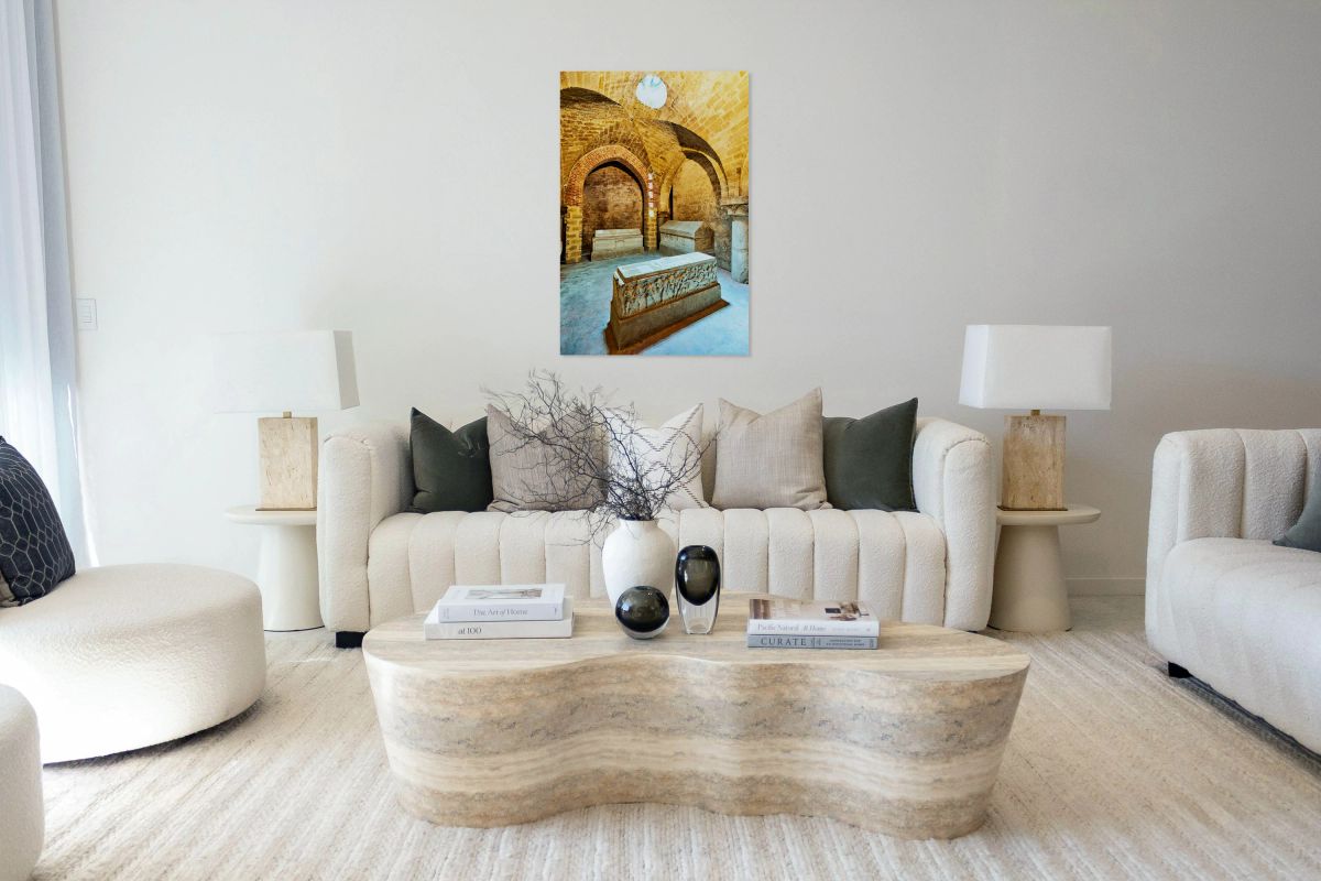 Exploring the crypt of Palermo Cathedral in Sicily Italy