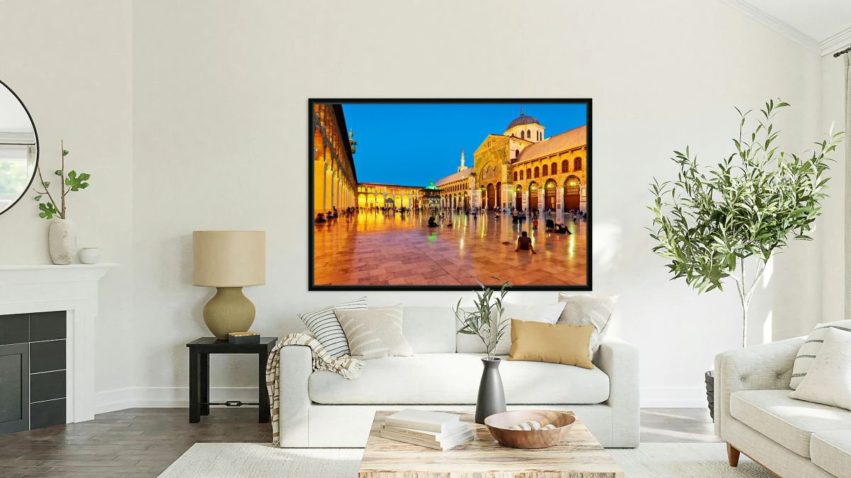 Visit to Umayyad Mosque at night in Damascus Syria