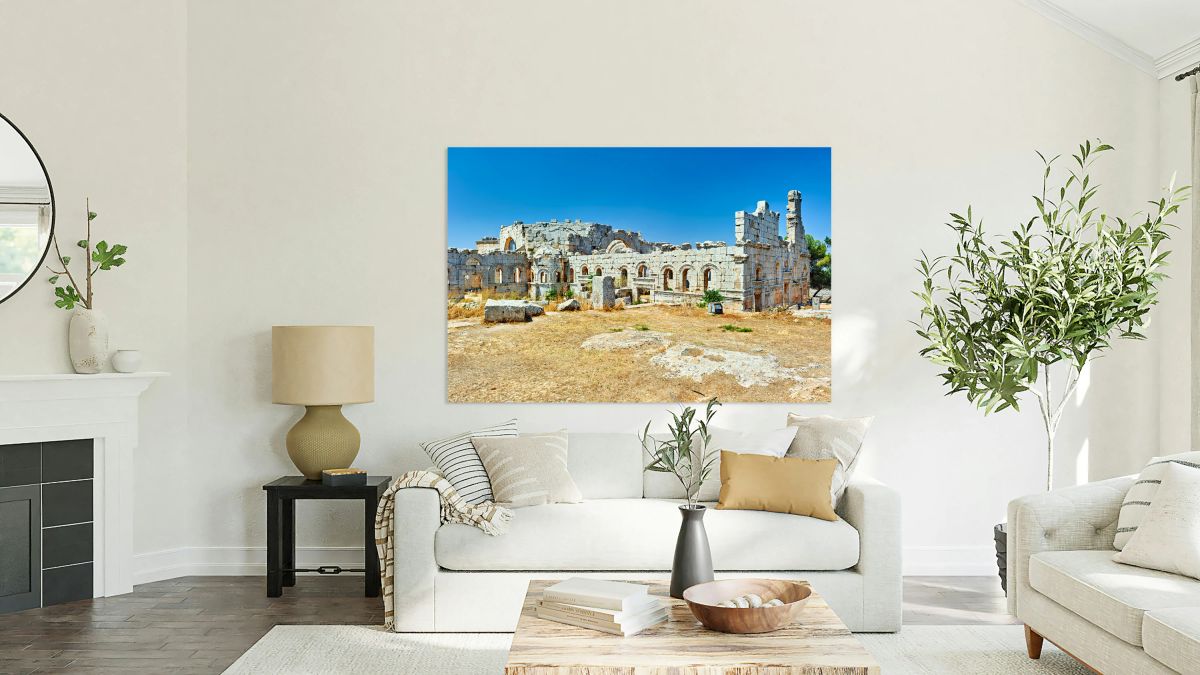 Ruins of church of saint simeon stylites in syria