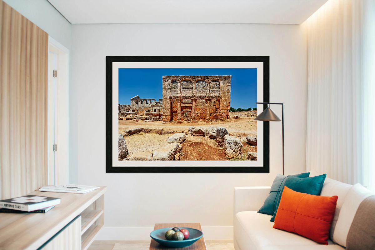 Exploring the ruins of Serjilla in northwestern Syria