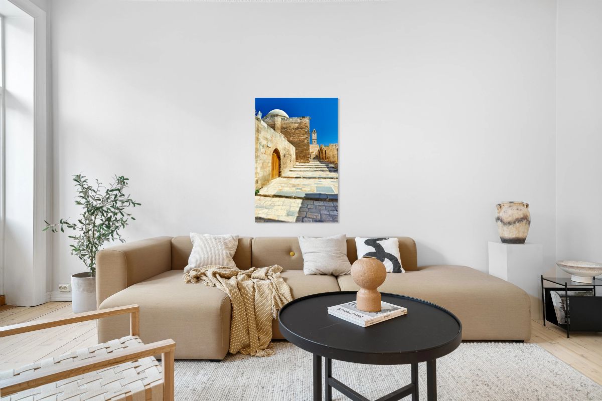 Explore the ancient paths leading up to Aleppo Citadel in Syria