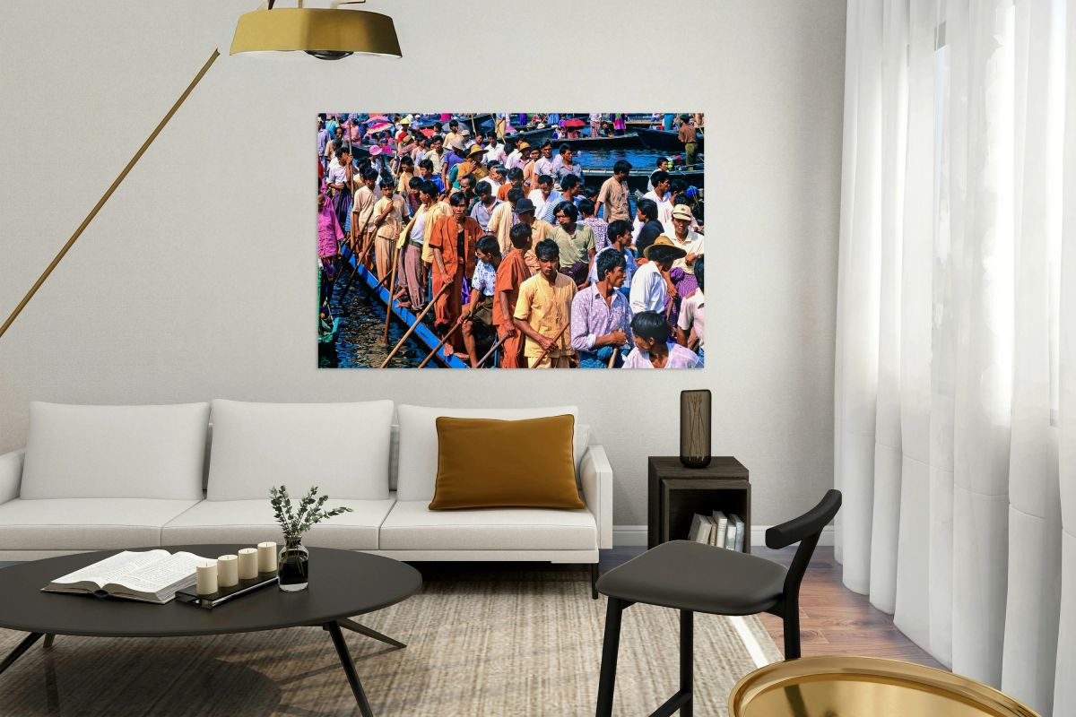 Celebration at Inle Lake Festival during vibrant boat gathering