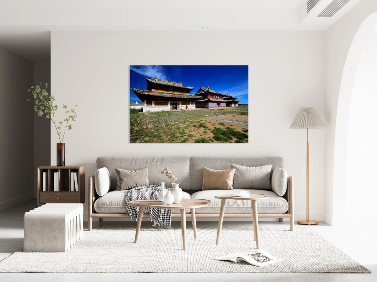 Visit to Erdene Zuu Monastery in Mongolia during a clear day