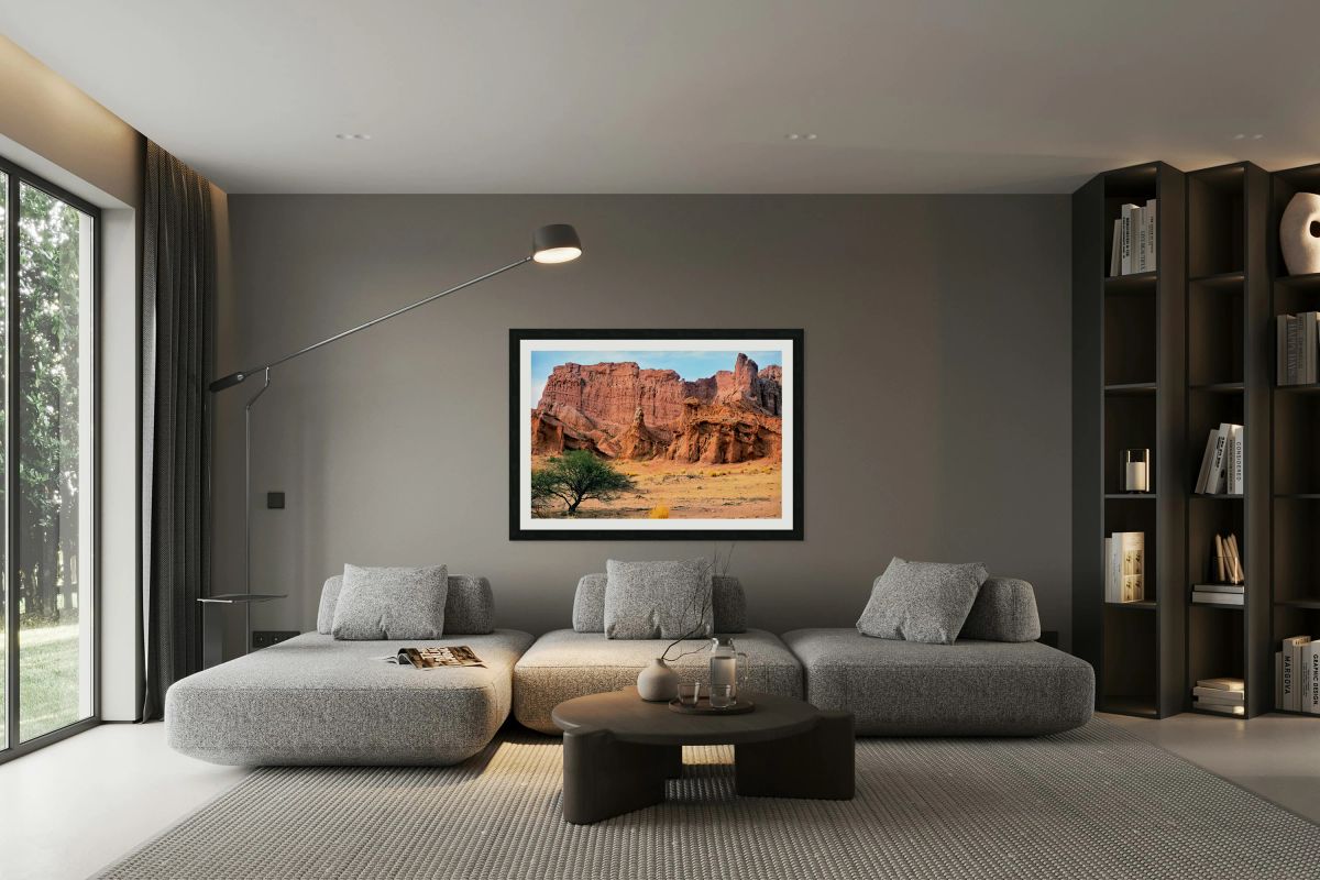 Eroded red rock formations in Quebrada de las Conchas near Cafay