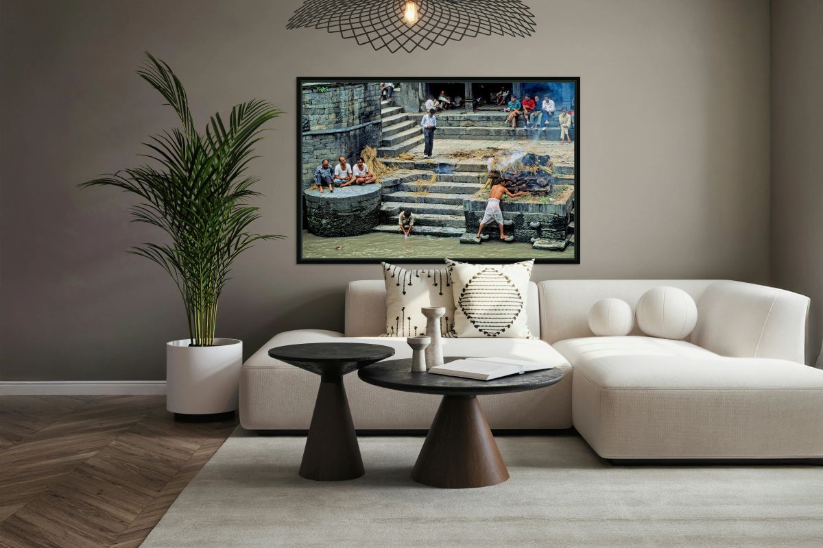 Cremation ritual at Pashupatinath in Kathmandu Nepal