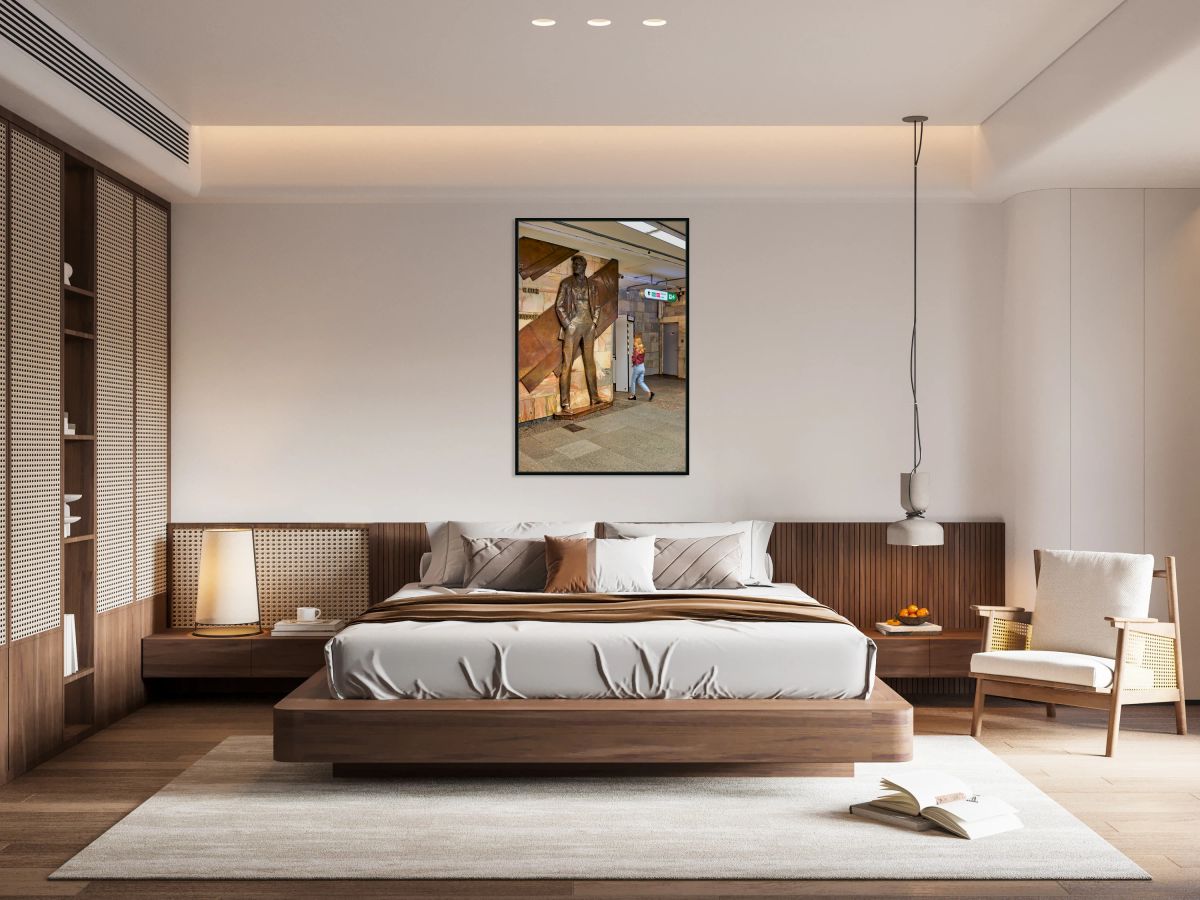 Entrance of Mayakovskaya metro station in Saint Petersburg