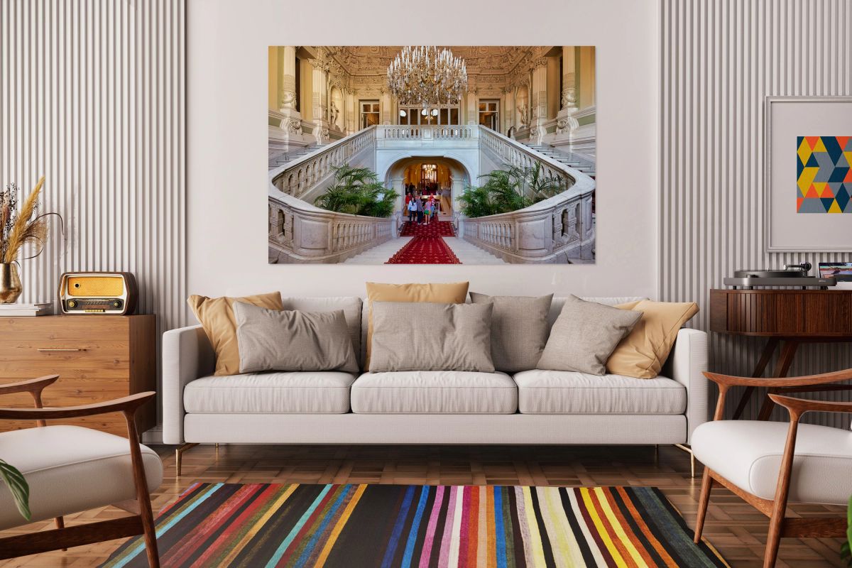 Visitors explore Yusupov Palace in St. Petersburg Russia