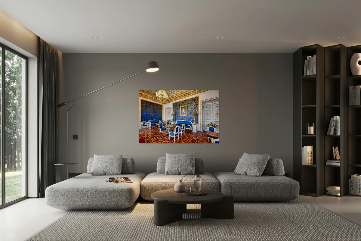 Yusupov Palace interior in St. Petersburg displays blue decor