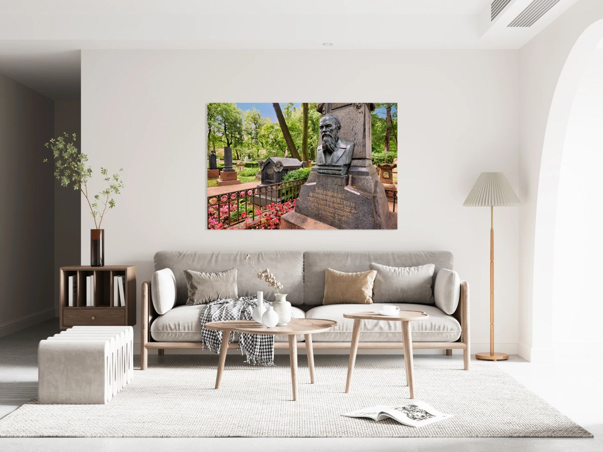 Dostoevskys grave at Tikhvin cemetery in Saint Petersburg