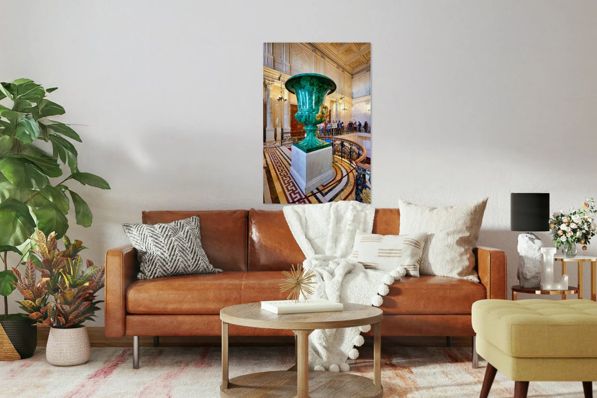 Visitors explore the Winter Palace in St. Petersburg Russia