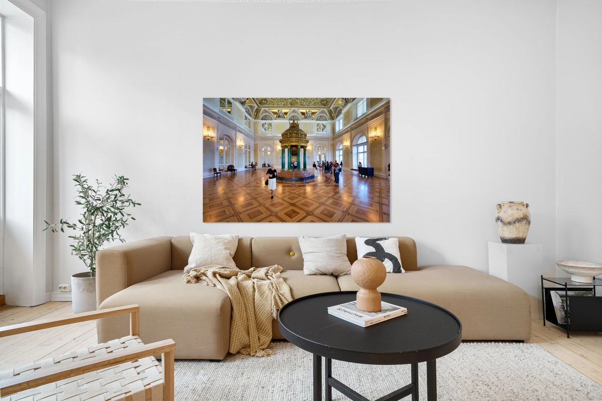 Visitors explore the Winter Palace in St. Petersburg Russia