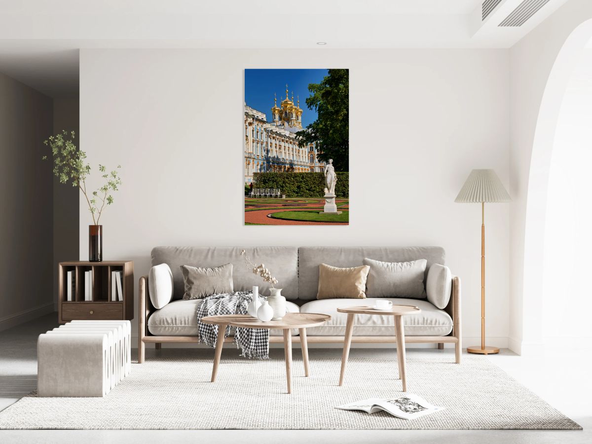 Catherine Palace in Pushkin St. Petersburg on a sunny day