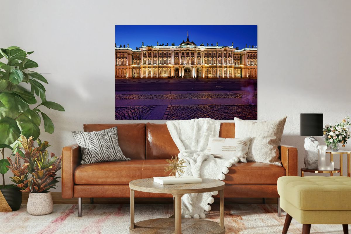 General Staff Building at night in St. Petersburg