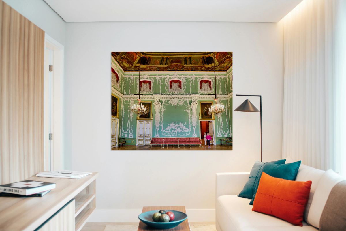 Visitors exploring Stroganov Palace in Saint Petersburg