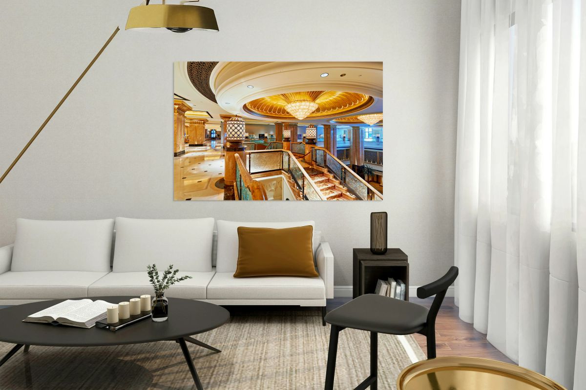 Visit Emirates Palace Hotel in Abu Dhabi and explore its design