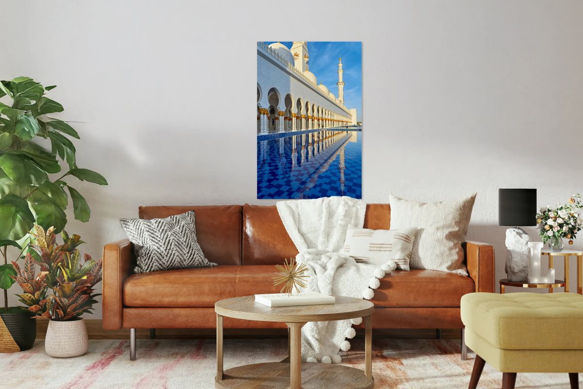 Visit to Sheikh Zayed Grand Mosque in Abu Dhabi at dawn