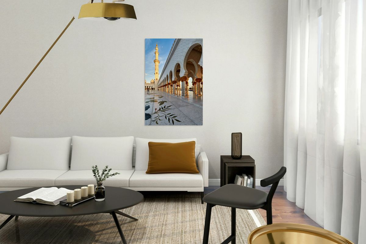 Visit to Sheikh Zayed Grand Mosque in Abu Dhabi at sunset