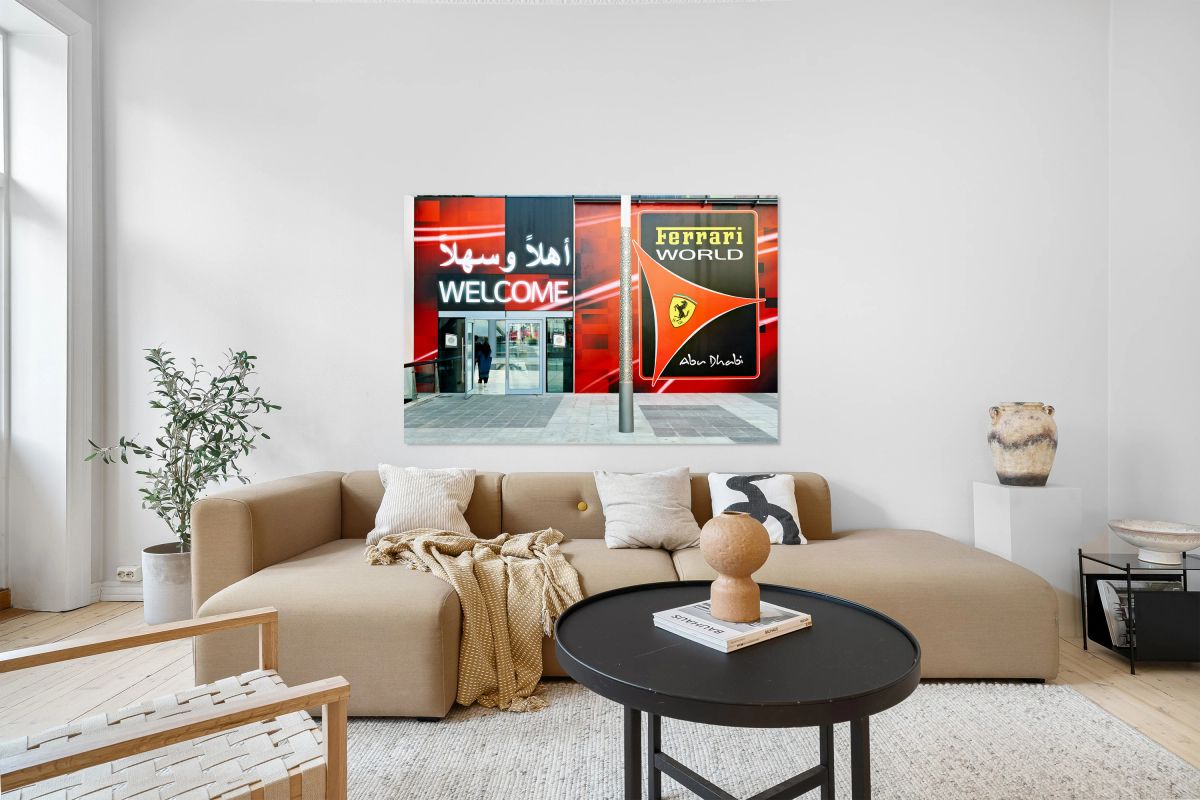 Welcome to Ferrari World in Abu Dhabi amusement park