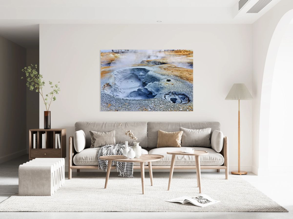 Exploring hverir hot springs in Iceland near geothermal features