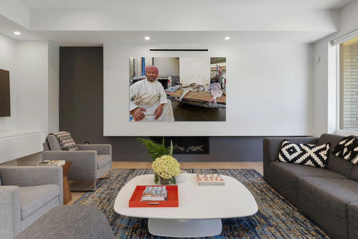 Fish market activity in Muscat Oman during the day