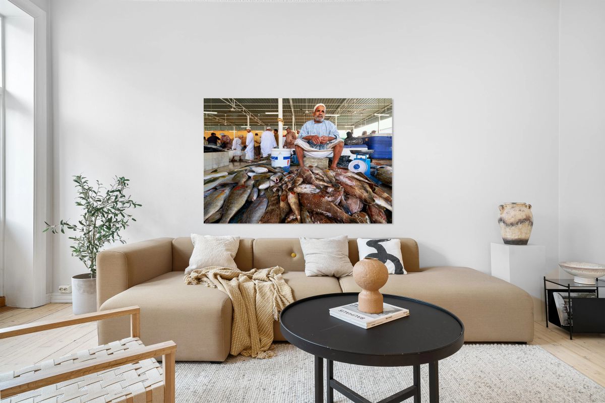 Visit to the muscat fish market in oman during the day