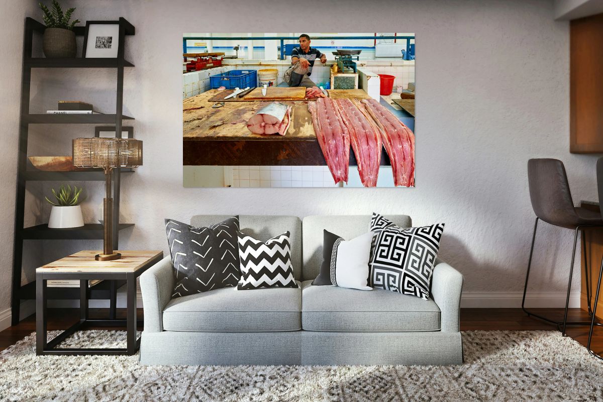 Fish market in Nizwa Oman featuring fresh catch