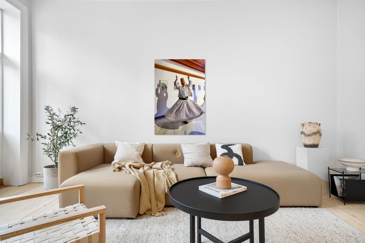 Dervishes perform in Istanbul at a Sufi event