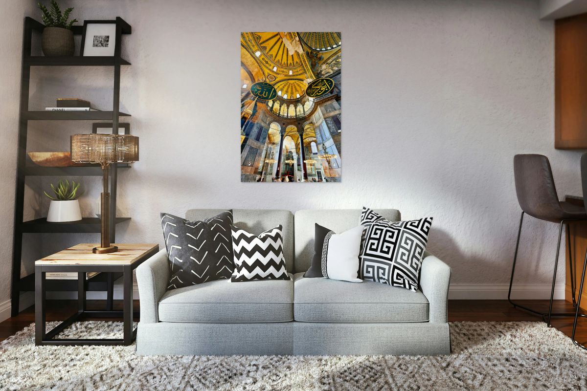 Visitors explore Hagia Sophia Grand Mosque in Istanbul