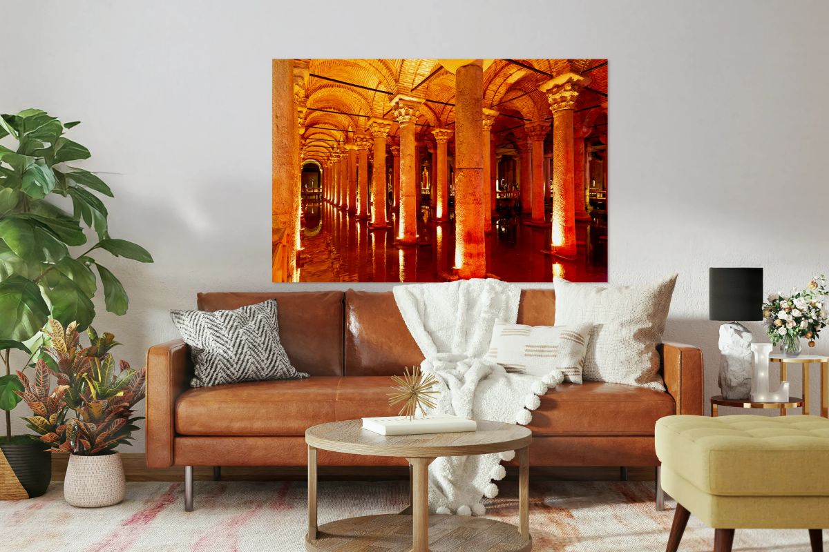 Exploring Basilica Cistern in Istanbul during evening hours