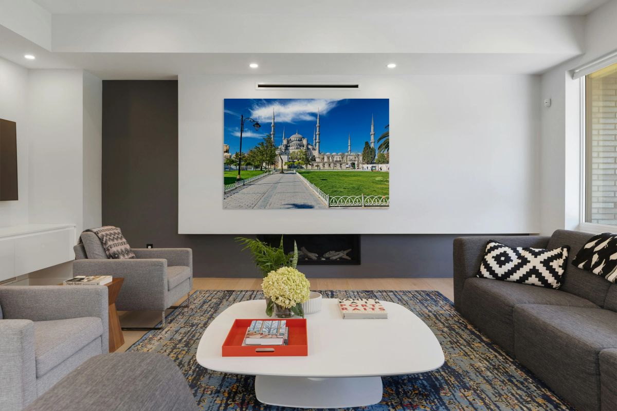 Visit Blue Mosque in Istanbul Turkey with clear sky