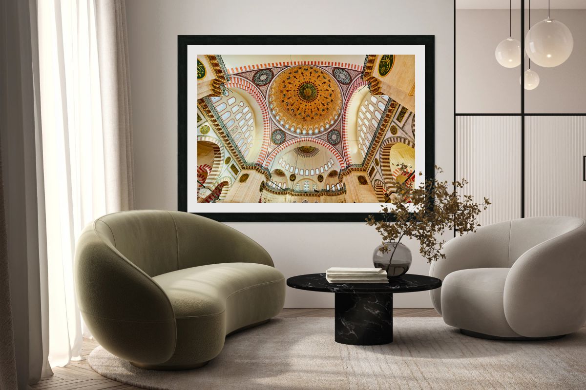 Visit to Suleymaniye Mosque in Istanbul Turkey on a sunny day