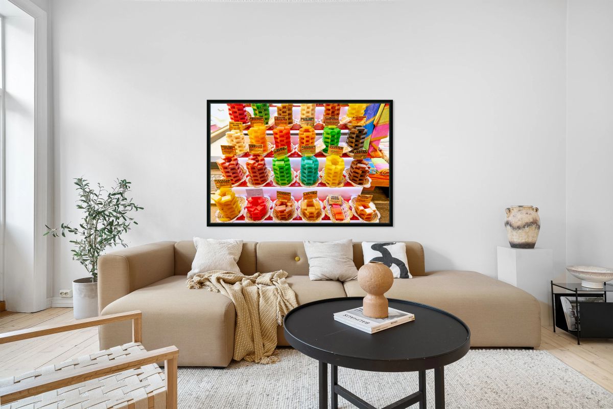 Colorful soaps displayed in Grand Bazaar of Istanbul