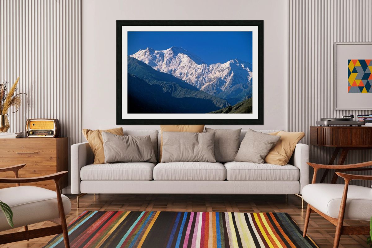 Snow covered peaks in the Karakoram range of Pakistan