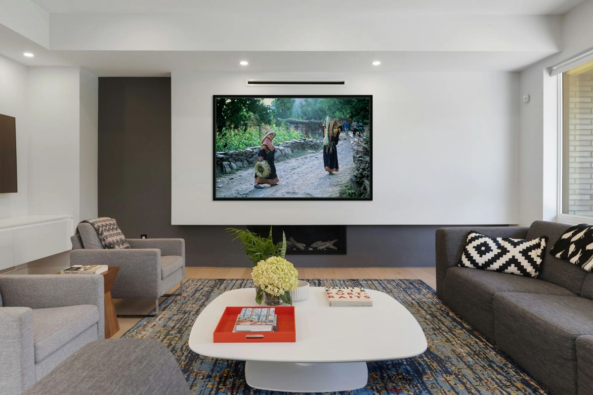 Women working in Bumburet Valley Kalash village